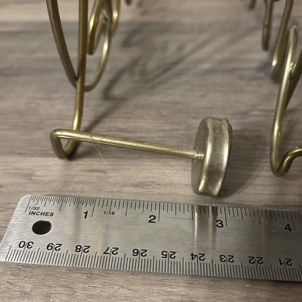 PRE OWNED Travel & Relax Gold-tone Script Art Wire Wall Decor Set of 2